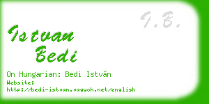 istvan bedi business card
